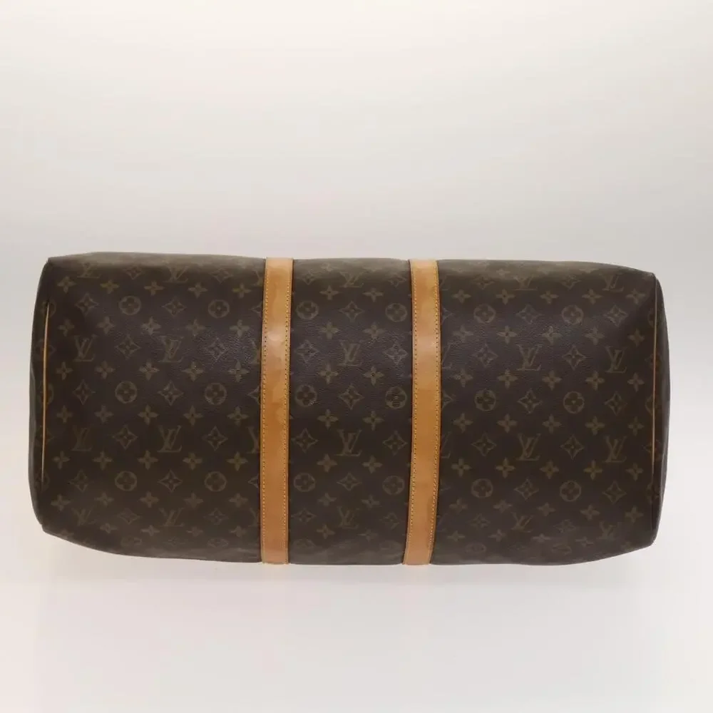 LOUIS VUITTON Monogram Keepall 55 Boston Bag M41424